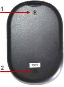 removing back cover of stereo remote control